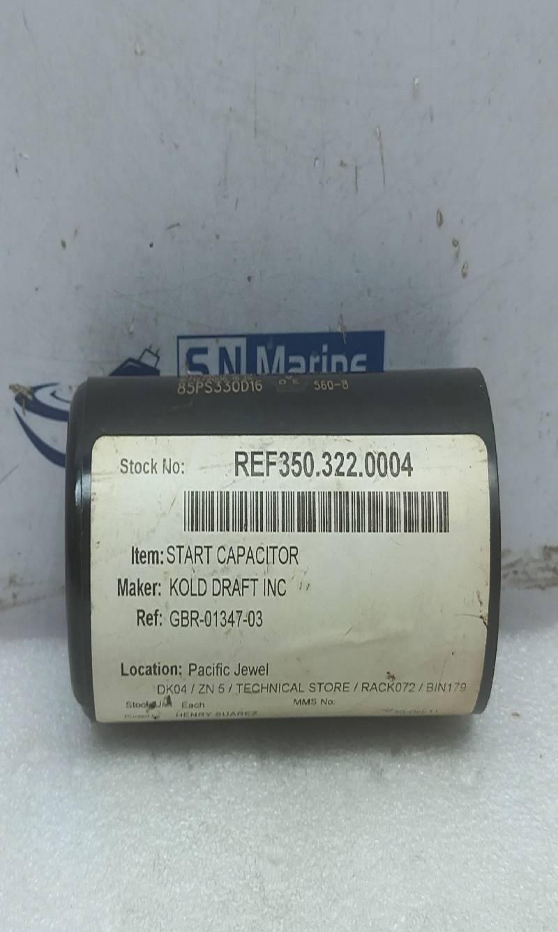 NGM 85PS330D16 Motor Starter Capacitor 130-156Uf 330VAC 50-60Hz Kold Draft