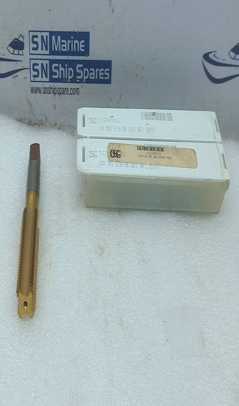 OSG 1124100 5/8-18 H3 4FL BOTT TIN 2PCs In Lot