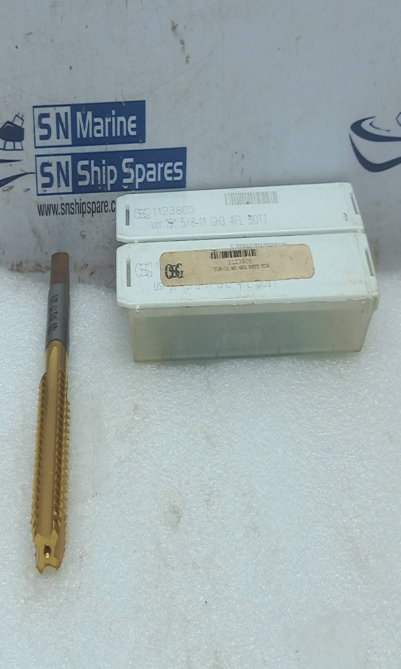 OSG 1123800 5/8-11NC GH3 4FL BOTT HSS 7F3717 MEX 3PCs In Lot
