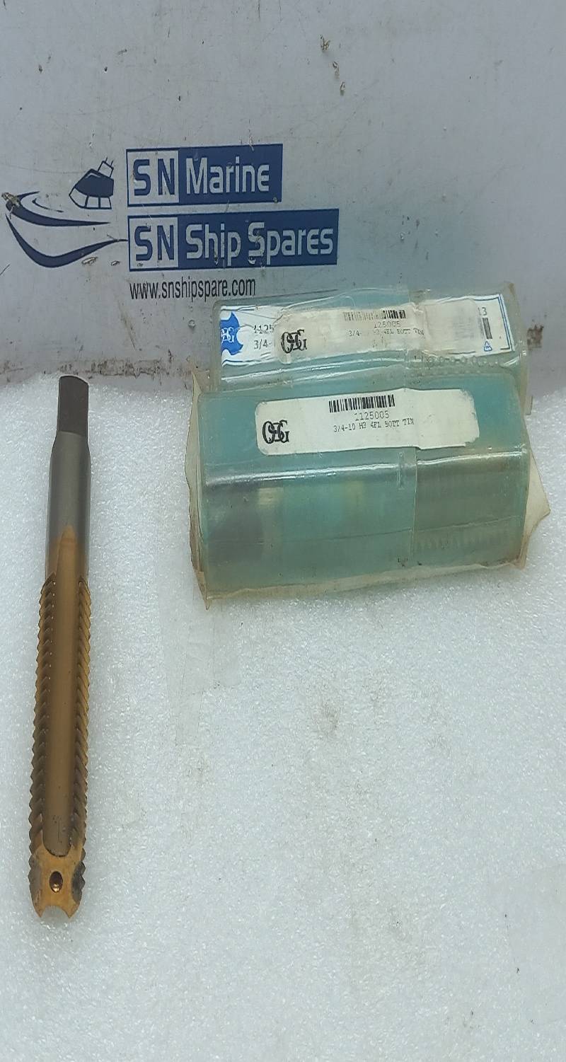 OSG 1125005 3/4-10NC H3 FL BOTT TIN HSS 7E2513 MEX 2PCs In Lot