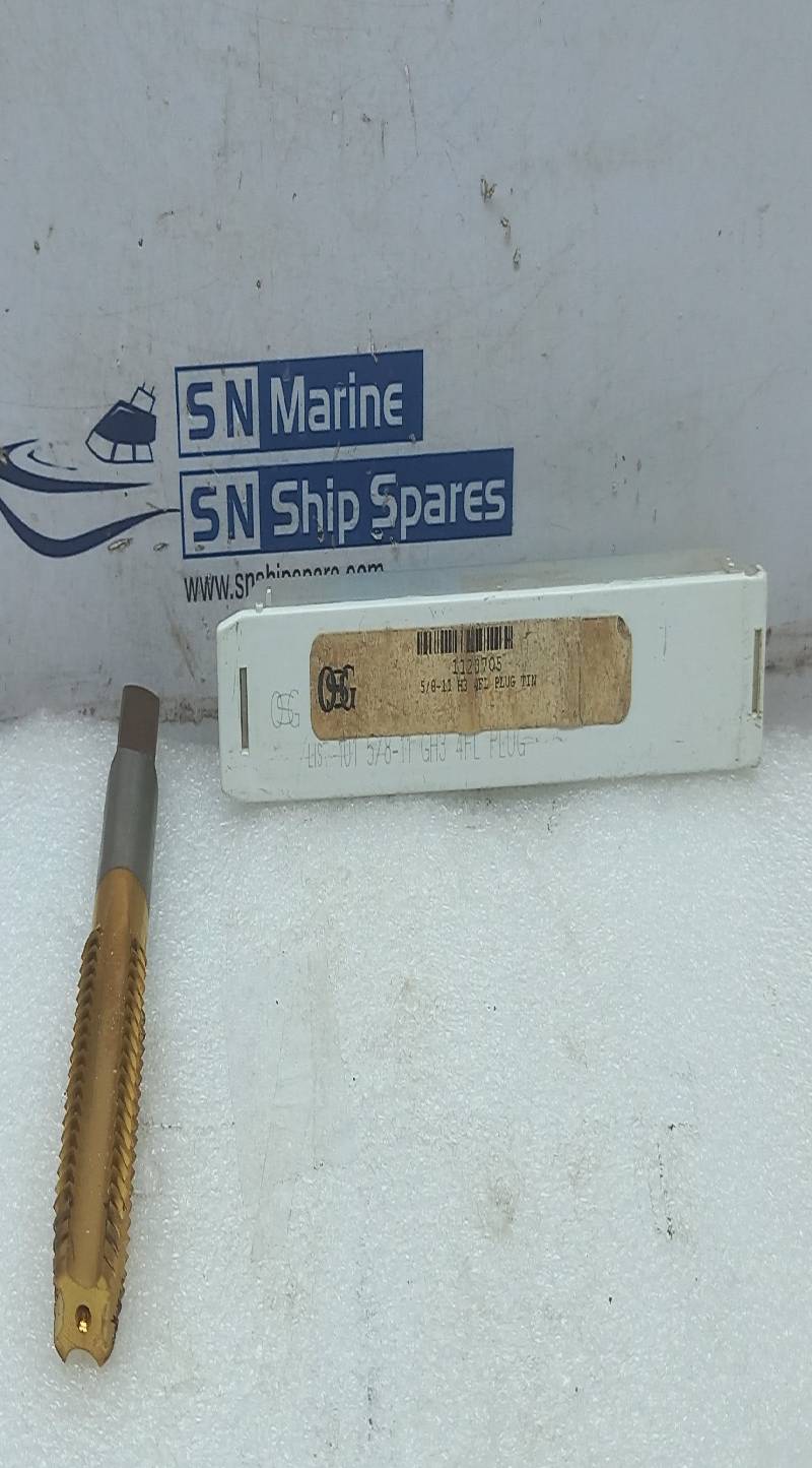 OSG 1123700 5/8-11NC H3 4FL PLUG TIN HSS 7E5112 MEX