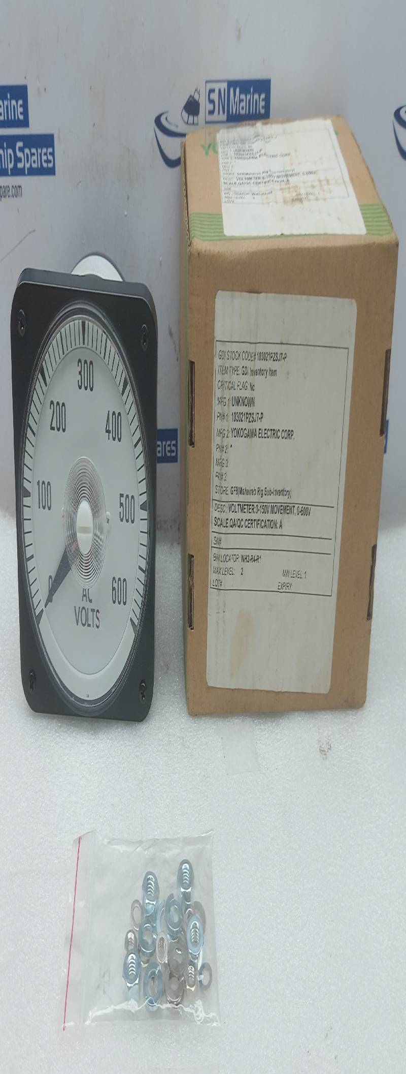 Yokogawa AB40 AC Voltmeter RTG:150V 50/60Hz 103021PZZZ7/P