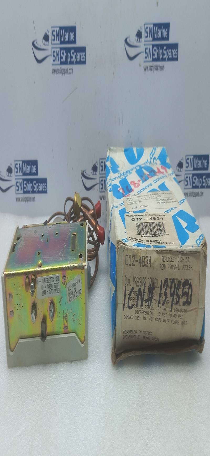 Ranco 012-4834-070 Dual Pressure Control With Capillary And Flare Nut 012-4834