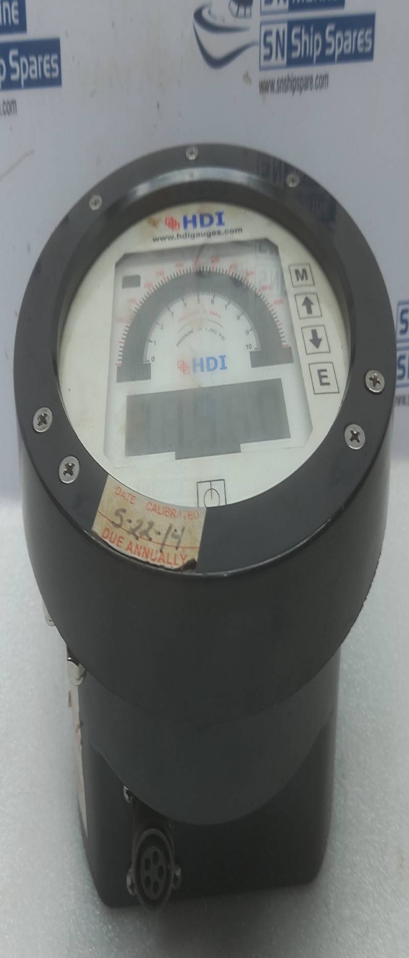 HDI 30B6A00114002AAACSA Pressure Gauge 0-600 Pressure In Bars 0-10 Pressure In 1000 Psi