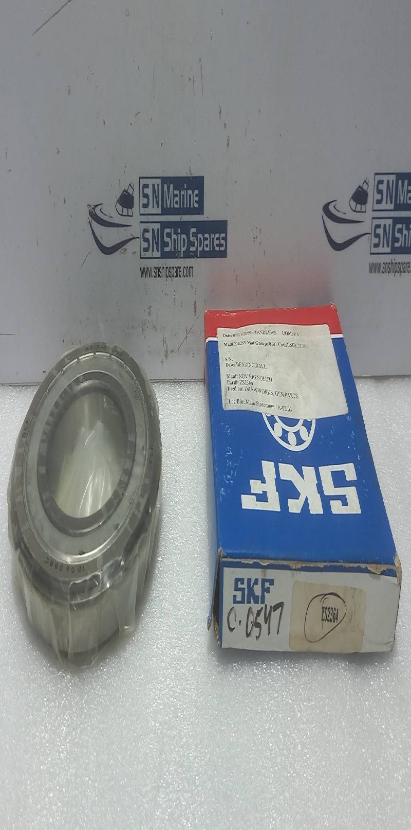 SKF 6212-ZNR/C3 Ball Bearing NOV ZS2364 