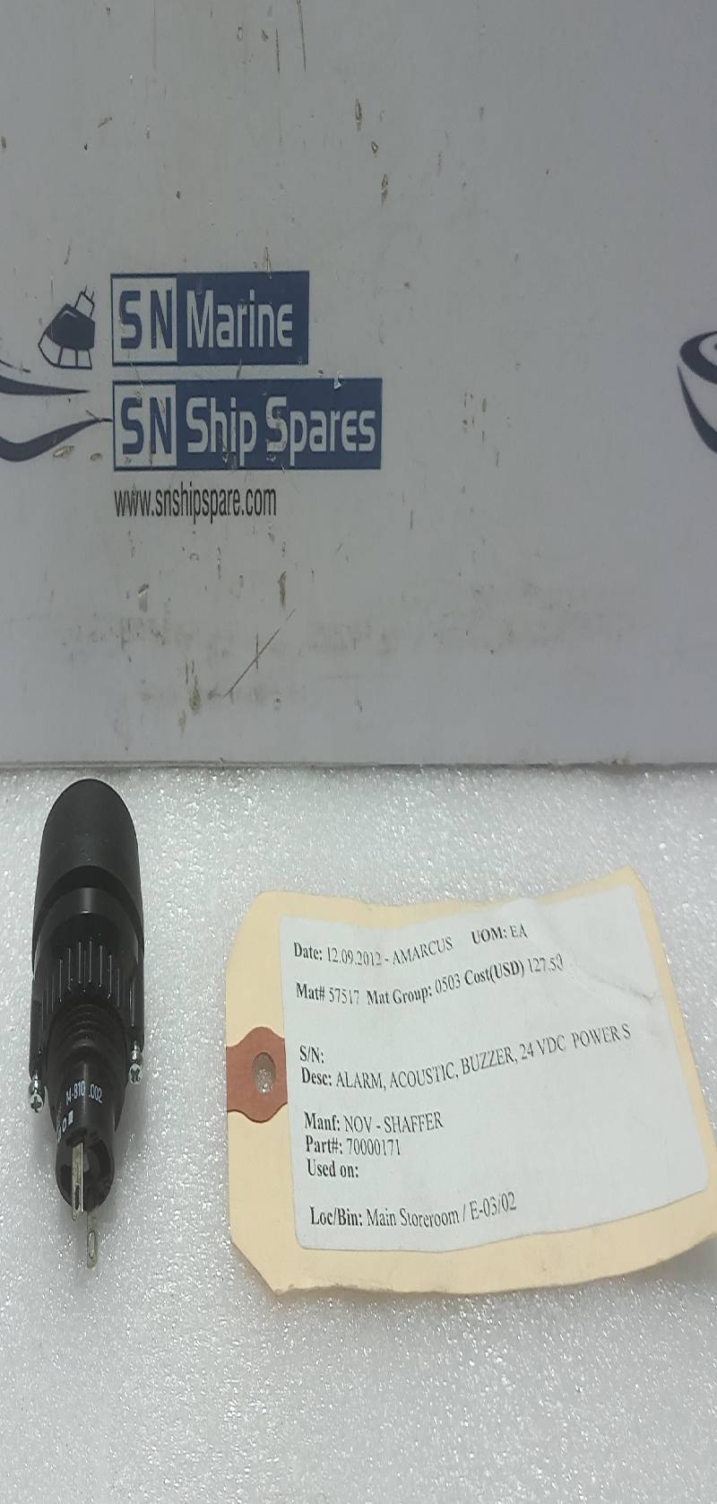 EAO 14-810.002 Acoustic Alarm Buzzer 24VDC Power S NOV 70000171