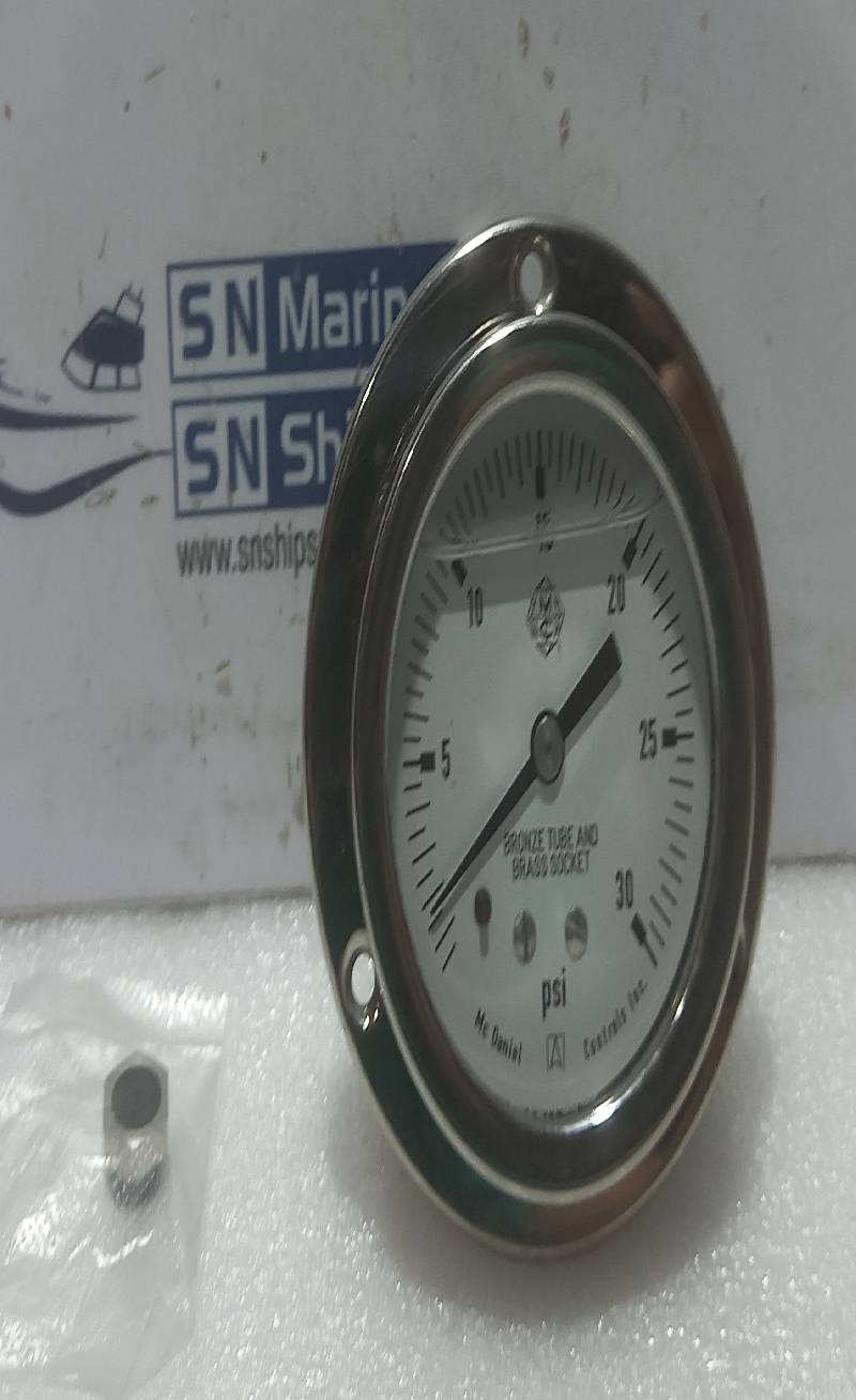 McDaniel P03042 Pressure Gauge 0-30Psi ¼”NPT Code: JBP 3PCs In Lot
