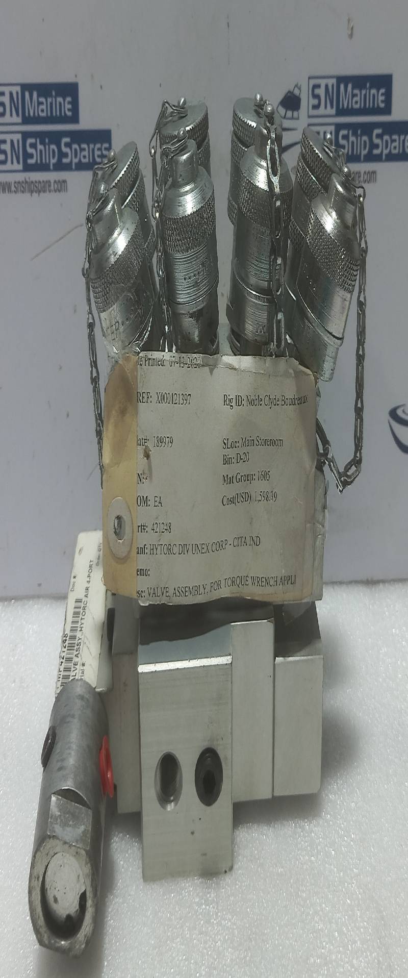 Hytroc 421248 Assembly Valve For Torque Wrench 1500Psi-10000Psi 252164Rev1