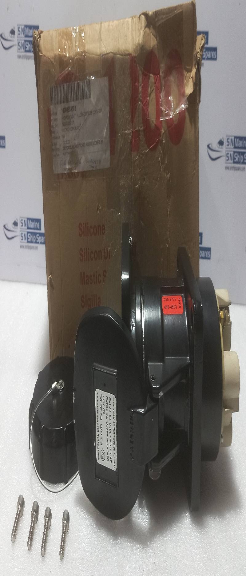 MARECHAL Electric DX 1 3P+N+E Hazardous Duty Plug/Receptacle Connection Ue: 480V 60Hz Ie: 20A
