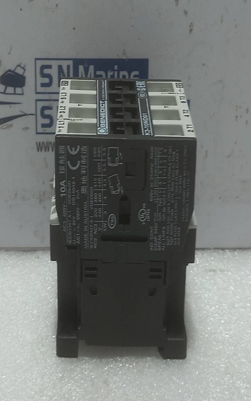 Benedikt & Jager K3-10ND01 Contactor 180-210V 50Hz 200-240V 60Hz