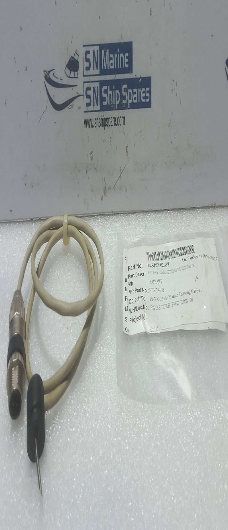 Loipart ST0658400 Thawing Cabinet Probe,F/ Tina 14-5192-02057
