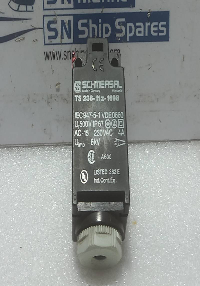Schmersal TS 236-11z-1698 Limit Switch AC-15 230Vac 6Kv IEC 947-5-1 KM255439