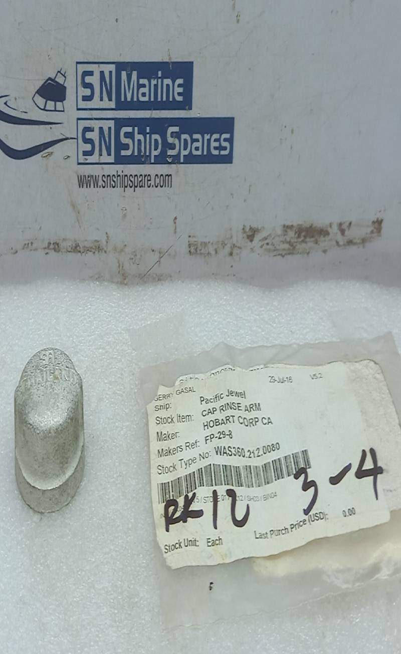 Hobart FP 29-8 Cap 1/2 Pipe FP29-8 - 8pc lot