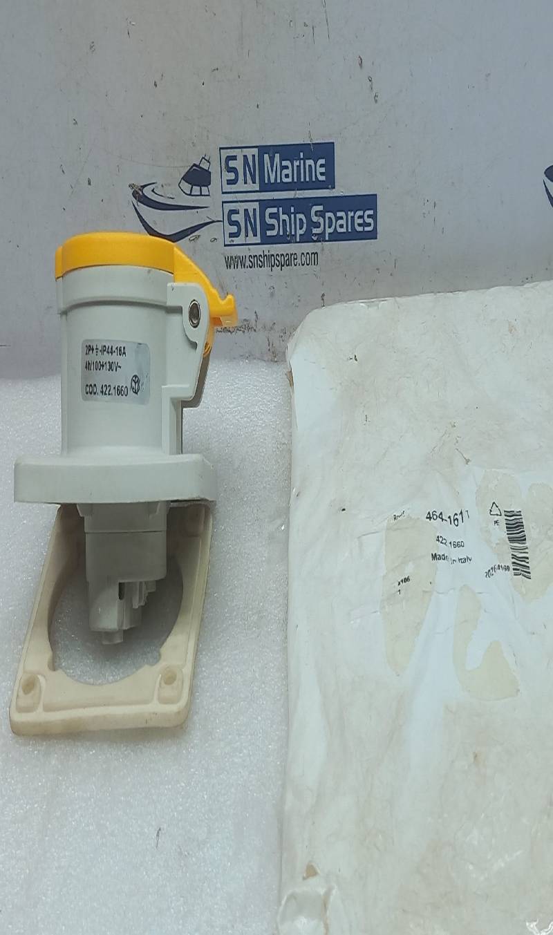 Scame 422.1660 Socket Outlet 2P+E IP44 16A 4h/100 130V~ COD.422.1660