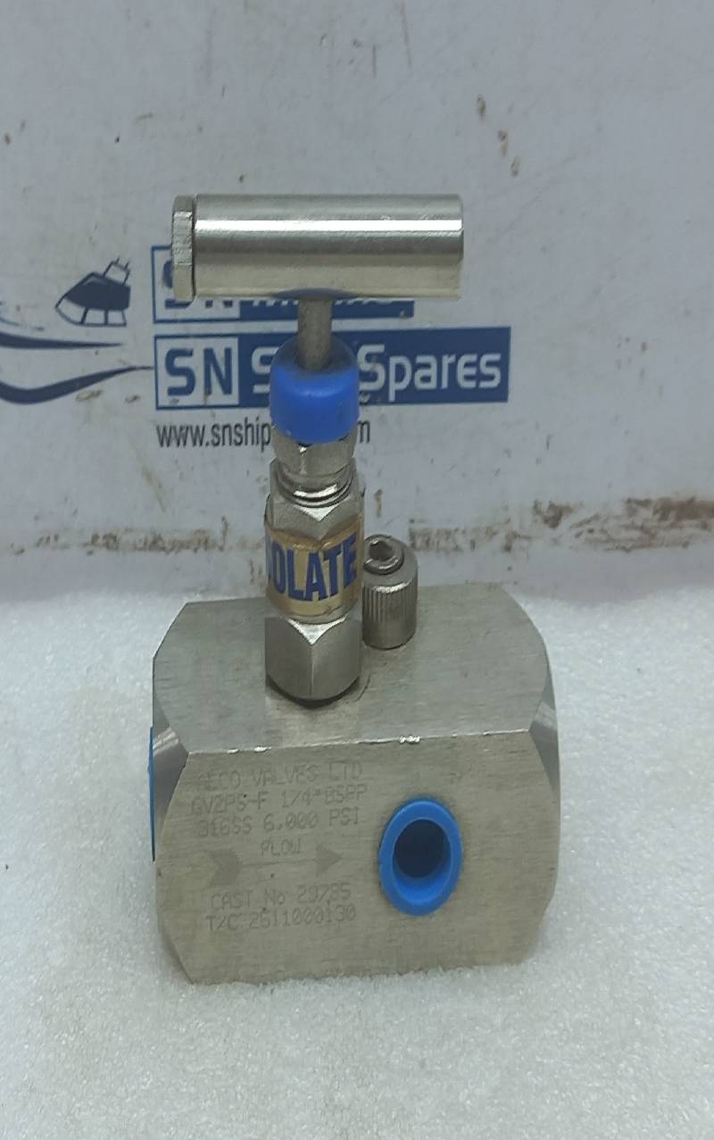 Alco GV2PS-F Valve ¼” BSPP 316SS 6000PSI