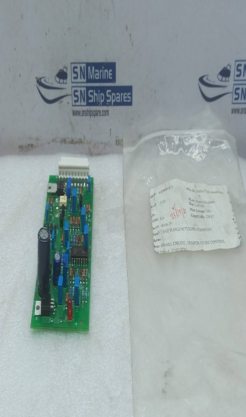 Lang 2E-40101-19 Temperature Control No OffSet Circuit Board 4010119