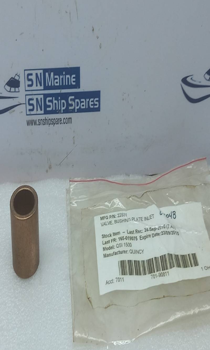 Quincy 22881 Bushing Inlet Valve Plate QSI 1500