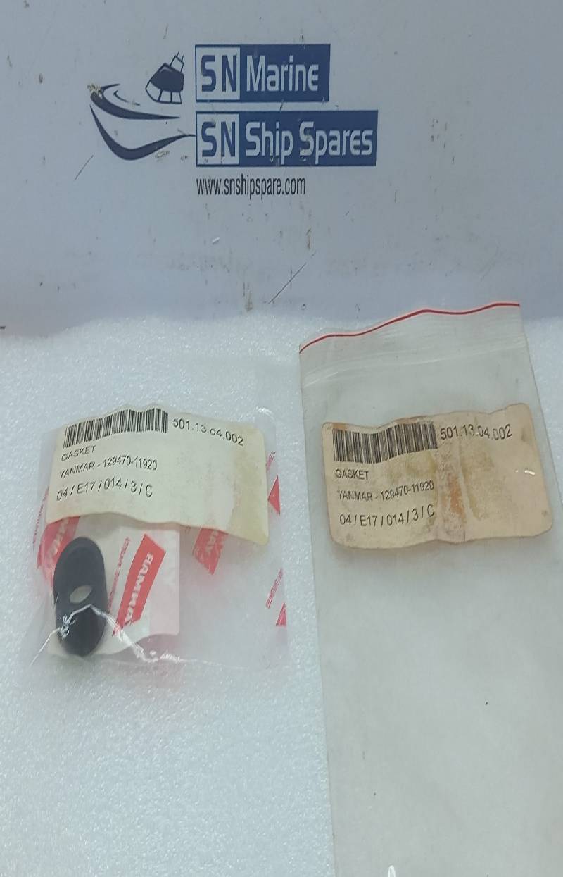 Yanmar Genuine Part 129470-11920 Gasket 201 4JHLTE-K 4PCs In Lot