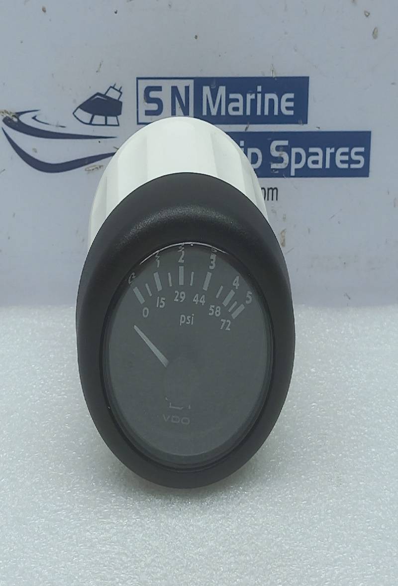 VDO N 02 124 525 Oil Pressure Gauge 24V 0-72PSI Perkins UDO 2755B001