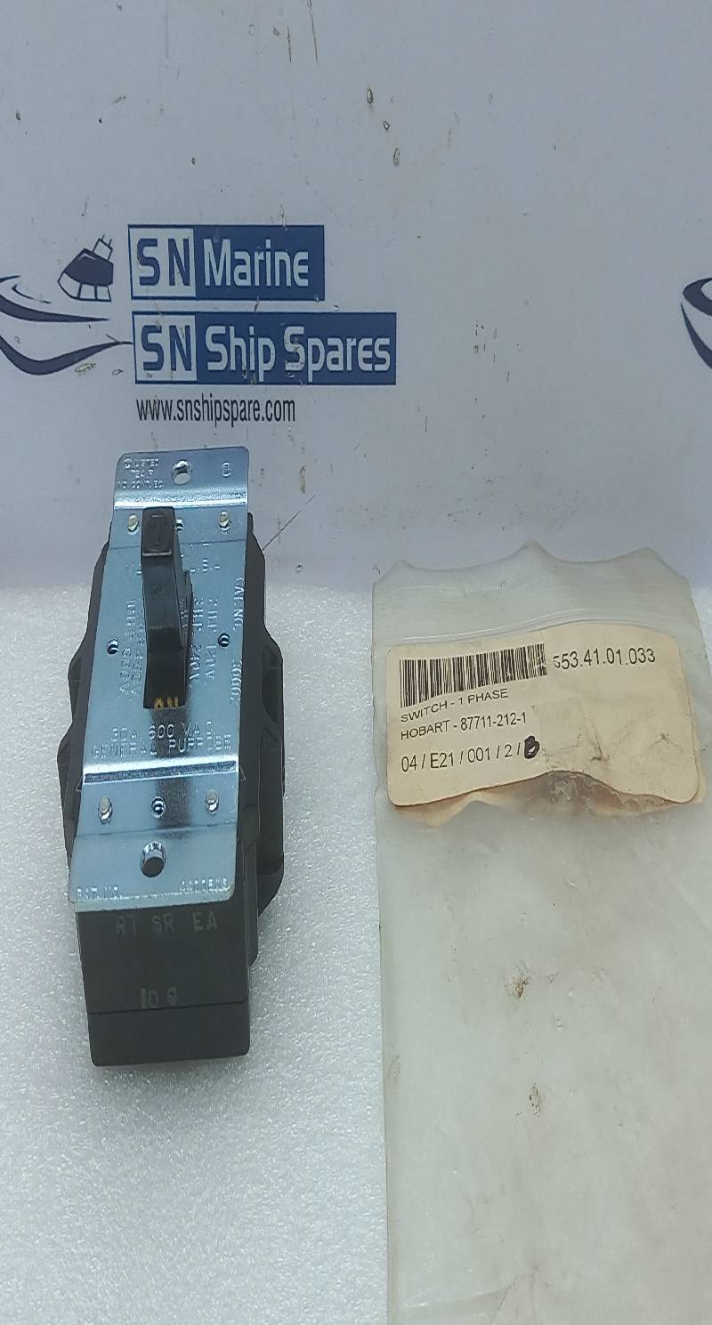 Hobart 87711-212-1 Switch 1Phase 30A 600VAC