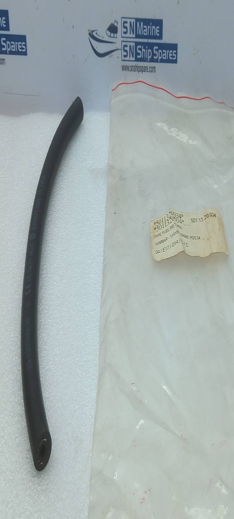 Yanmar 119187-59562 Fuel Pipe FB813814 5PCs In Lot