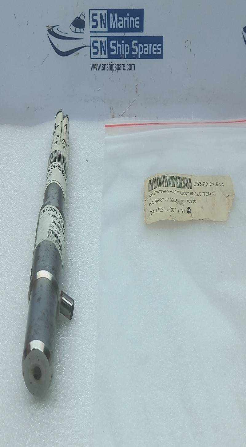 Hobart 113936 Agitator Shaft Assembly PL-16930 107.001.0014