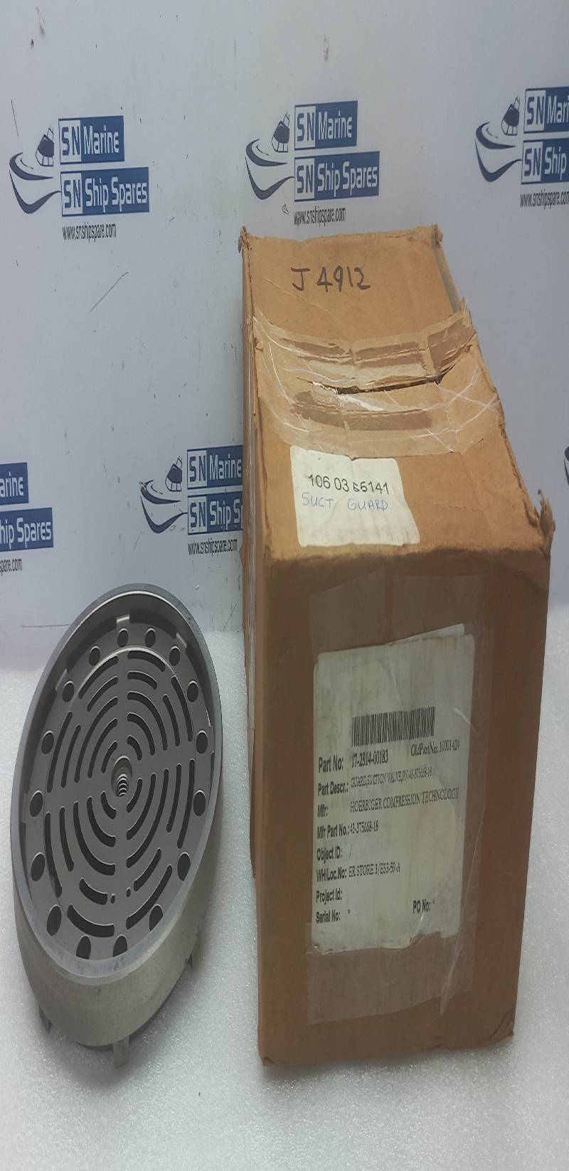 Flotech Compressor 49-375668-19 Discharge Valve Guard