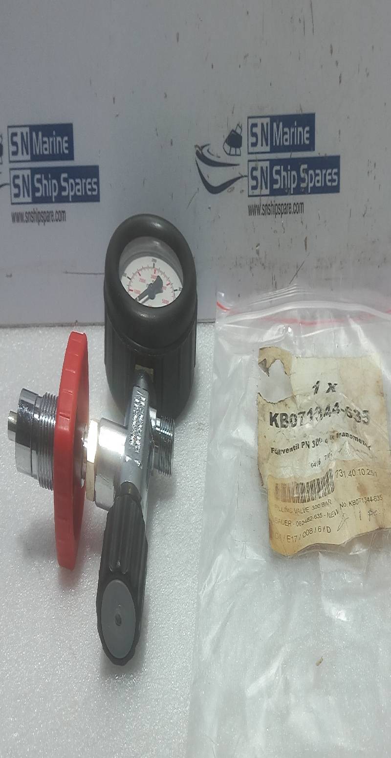 Bauer BK 2.0402 DN20 Compressor Cylinder Filling Valve 0-400Bar 0-5800Psi KB071344-635