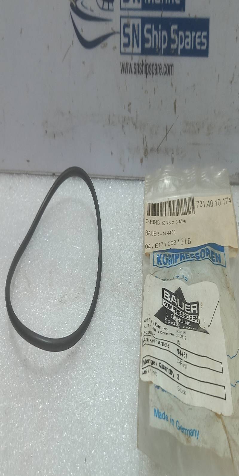 VDO N 03 211 411 Rubber Angle Indicator Marine Gauge 12V Saab -955050