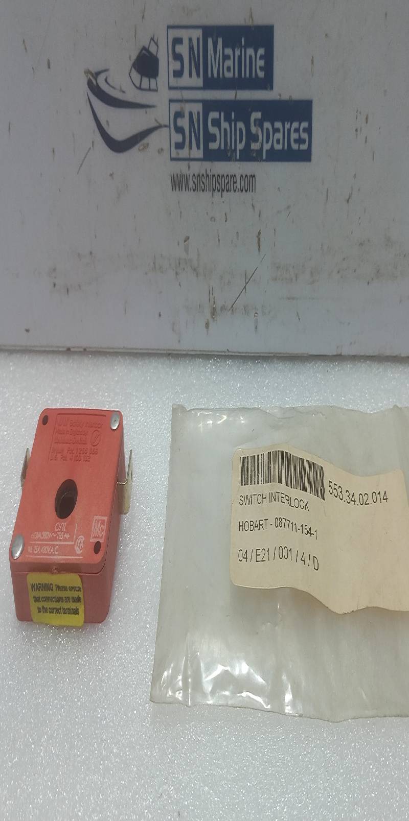 Hobart 087711-154-1 Interlock Switch 25A 480VAC