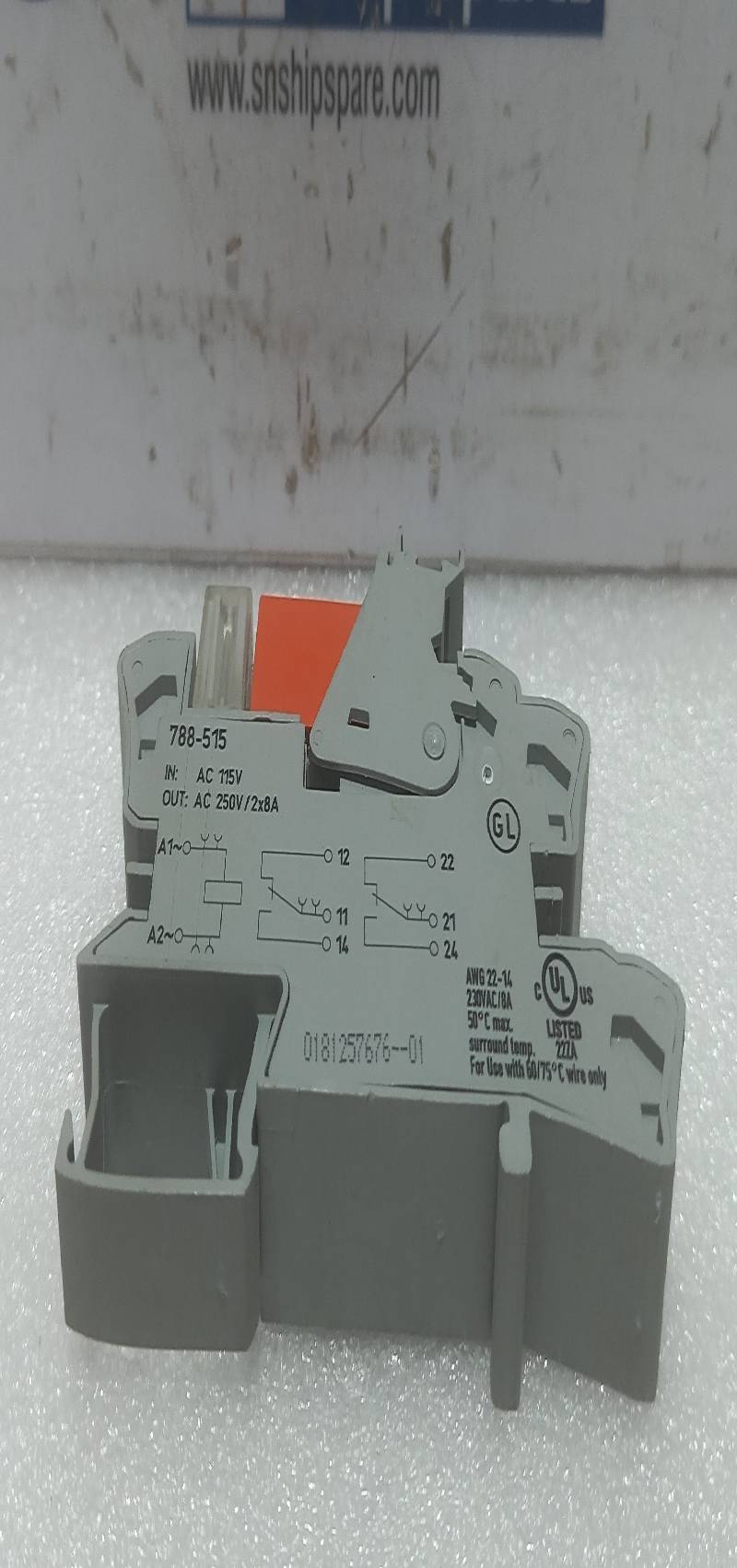 Wago 788-515 Relay In: AC 115V Out: AC 250V/ 2x8A