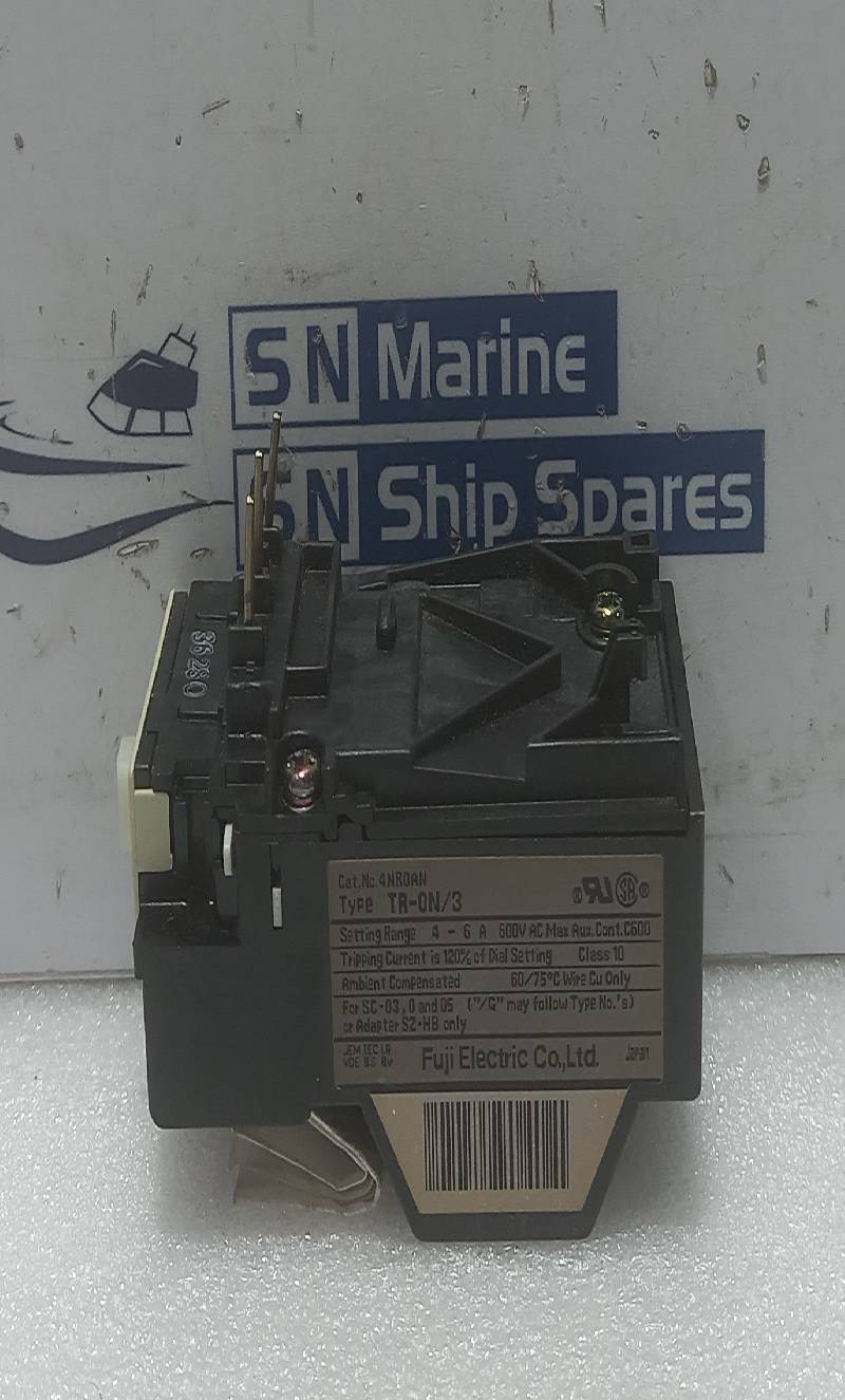 Fuji Electric TR-0N/3 Thermal Overload Relay 4-6A 600V AC Max