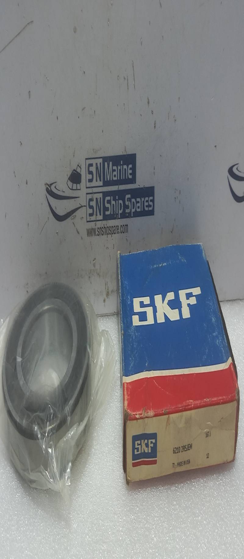 SKF 6210 2RS1/C3GJN Deep Groove Ball Bearing 6210 2RSJEM