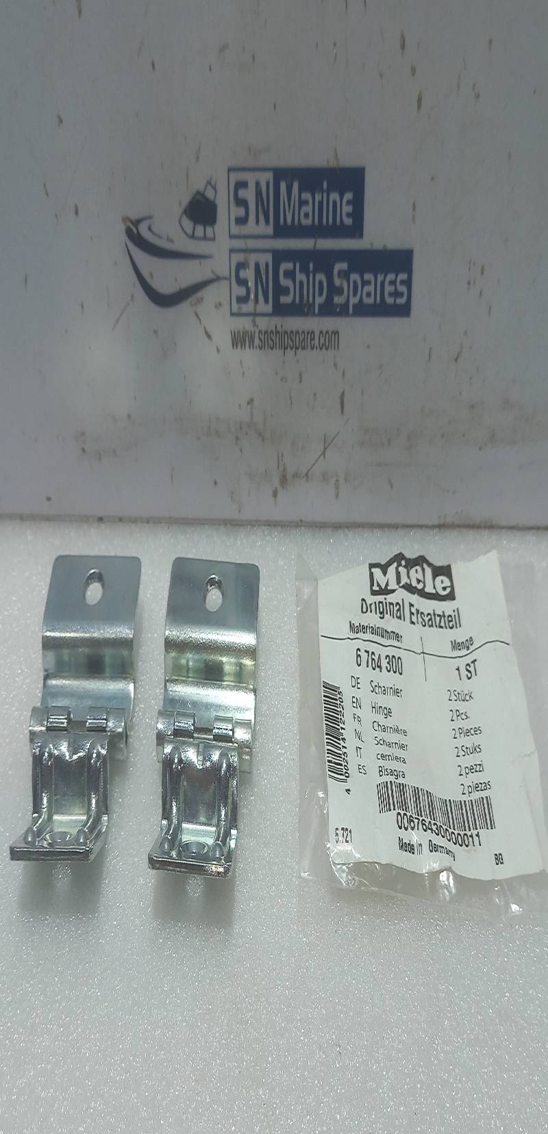 Miele 6 764 300 Hinge 2PCs In Lot