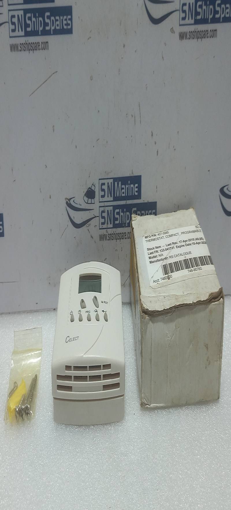 CELECT DRT2 Programmable Compact Thermostat AC24...250V~ 50/60Hz RS 407-5985