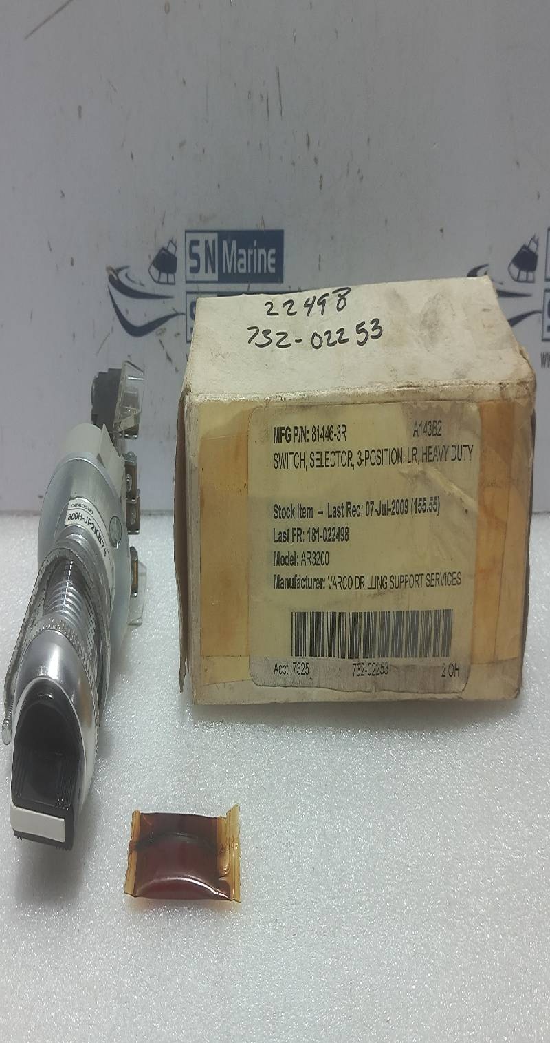Allen Bradley 800H-JP2KB7AXXX Heavy Duty Selector Switch Unit 3Position