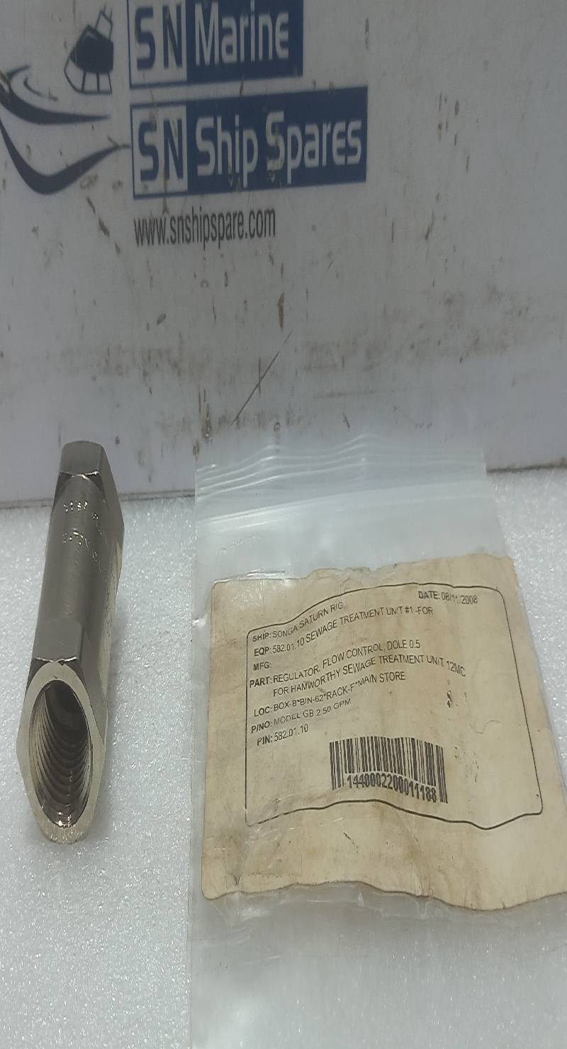 Eaton Dole Flow Regulator Model GB 2.50 G.P.M 2PCs In Lot