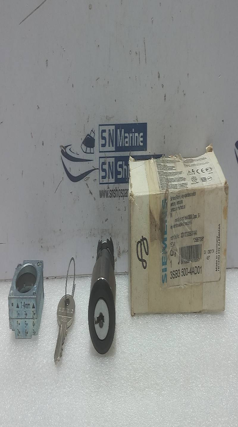 Siemens 3SB3 500-4AD01 Key Operated Switch With 2Keys 2Pos 3SB35004AD01 