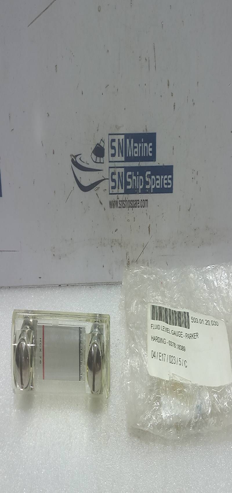 ELESA HCX.76-INOX Fluid Level Gauge Harding 0378.18389 Parker