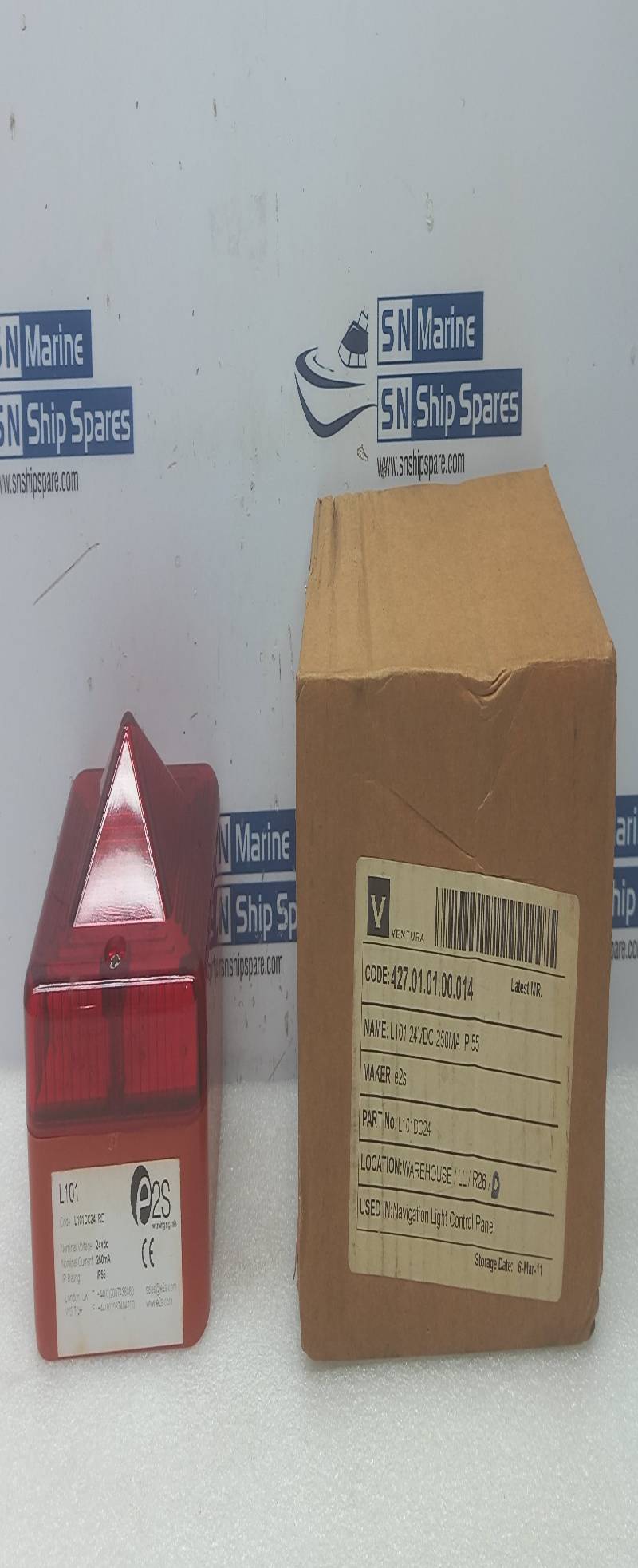 E2S L101 Xenon Beacon L101DC24RD Nominal Voltage 24VDC Nominal Current 250Ma