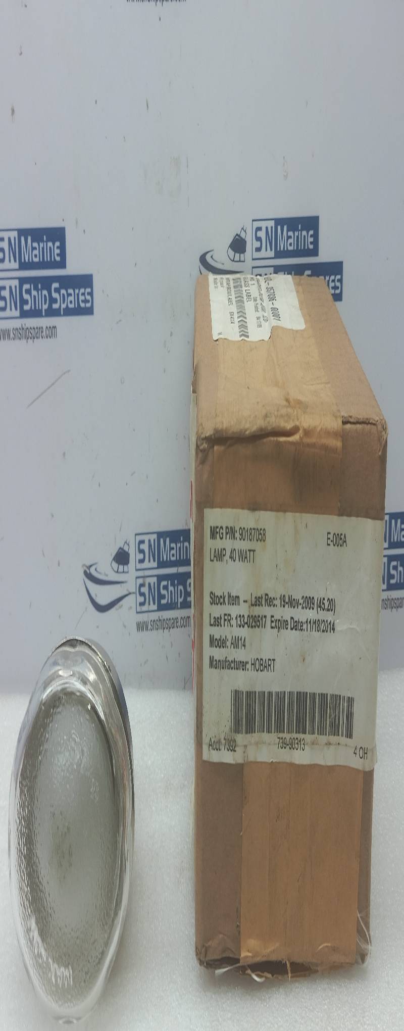 Vulcan Electric 00-357036-00001 Oven Lamp 40W 120/130V Hobart 357036-1