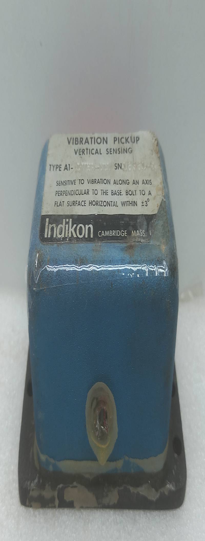 INDIKON Type A1-LVHA-NN Vibration Pickup Vertical Sensing