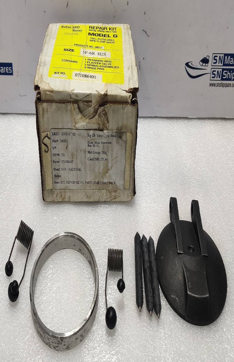 Baker SPD Forum 071086401 Repair Kit For Full-Flow Drill Pipe Float Valve Incomplete Kit