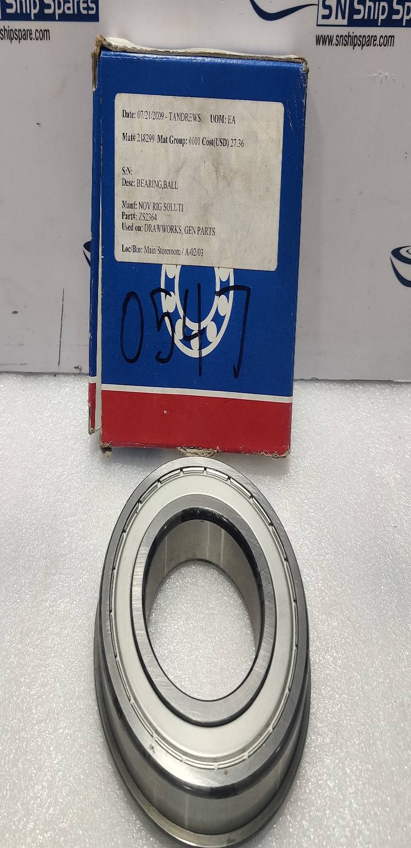 SKF 6212-ZNR/C3 Ball Bearing NOV RIG ZS2364