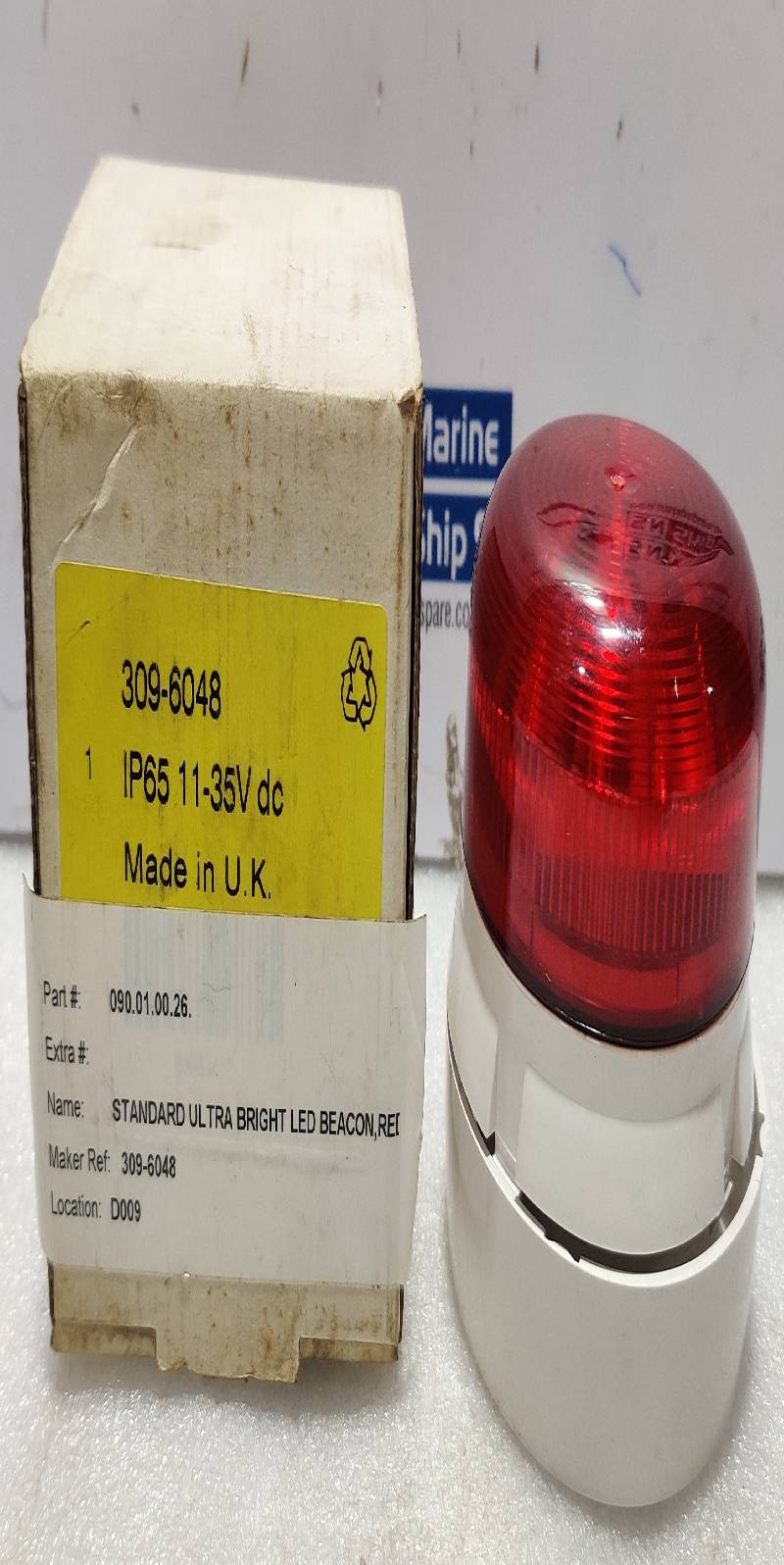 RS Components 309-6048 Surface Mount LED Bulb IP65 11-35V DC