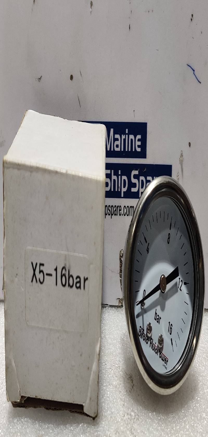 Biofold Fluid Power 0-16Bar Pressure Gauge 2PCs In Lot