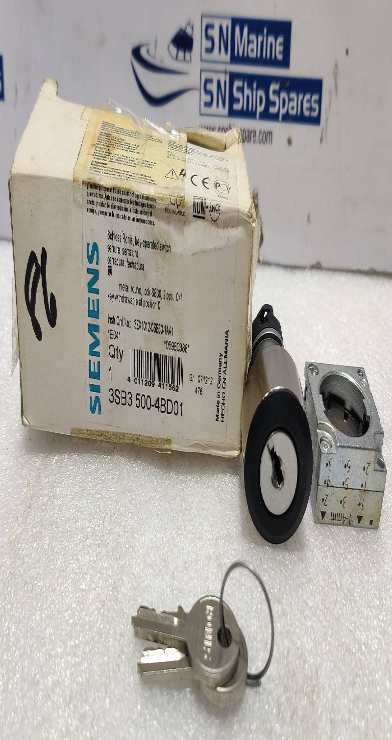 Siemens 3S3B 500-4BD01 2Position Operated Key Switch