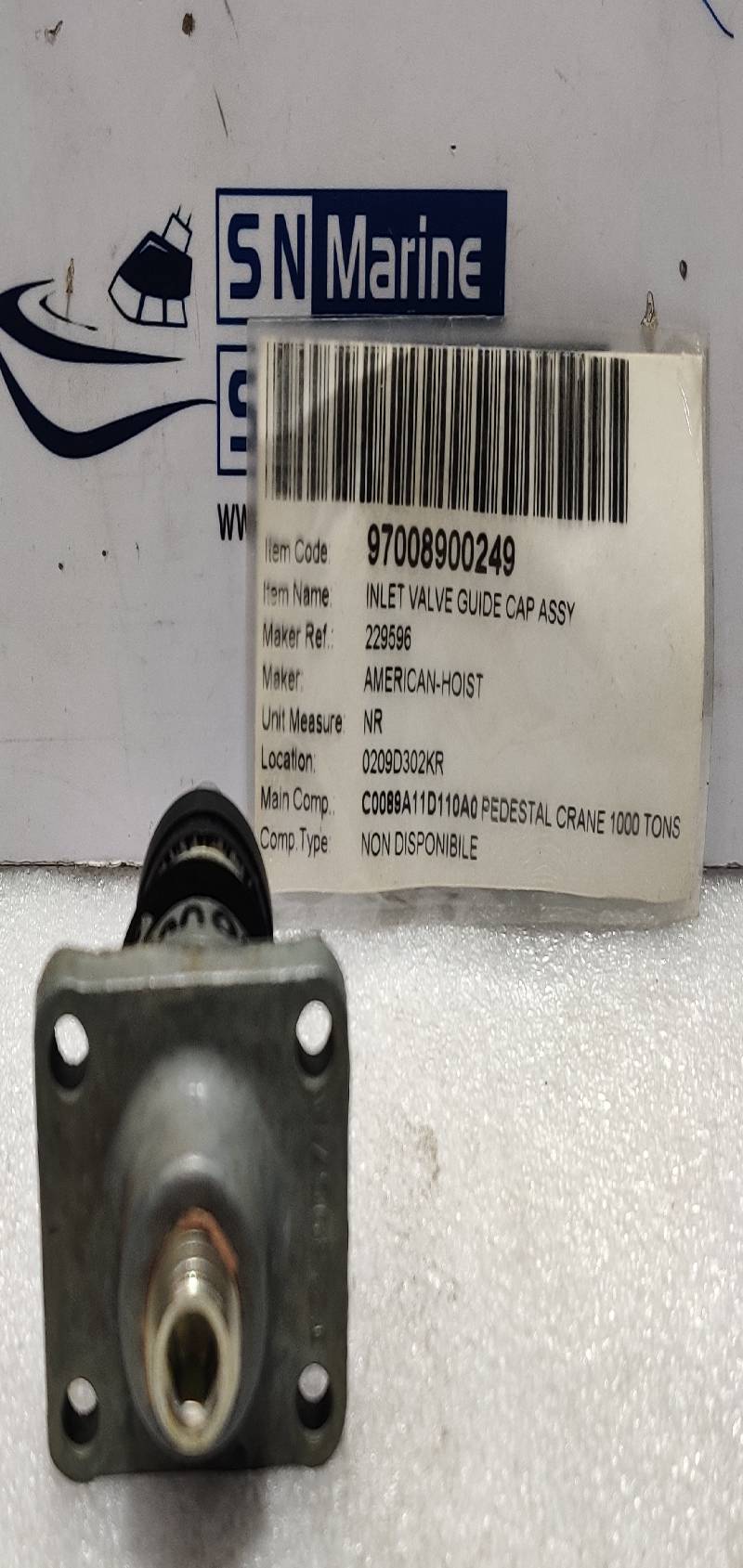 American Hoist 229596 Inlet Valve Guide Cap Assembly T23957IA