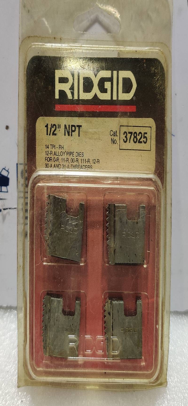 Ridgid 37825 12-R Alloy Pipe Dies ½” NPT