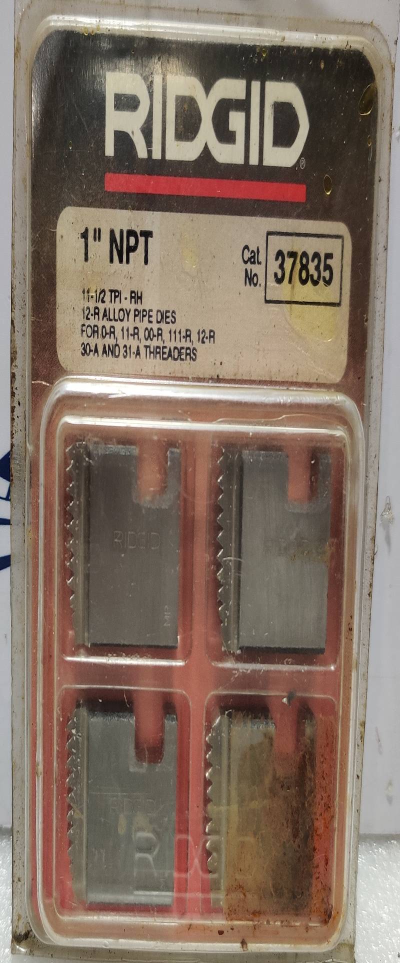 Ridgid 37835 12-R Alloy Pipe Dies 1”NPT